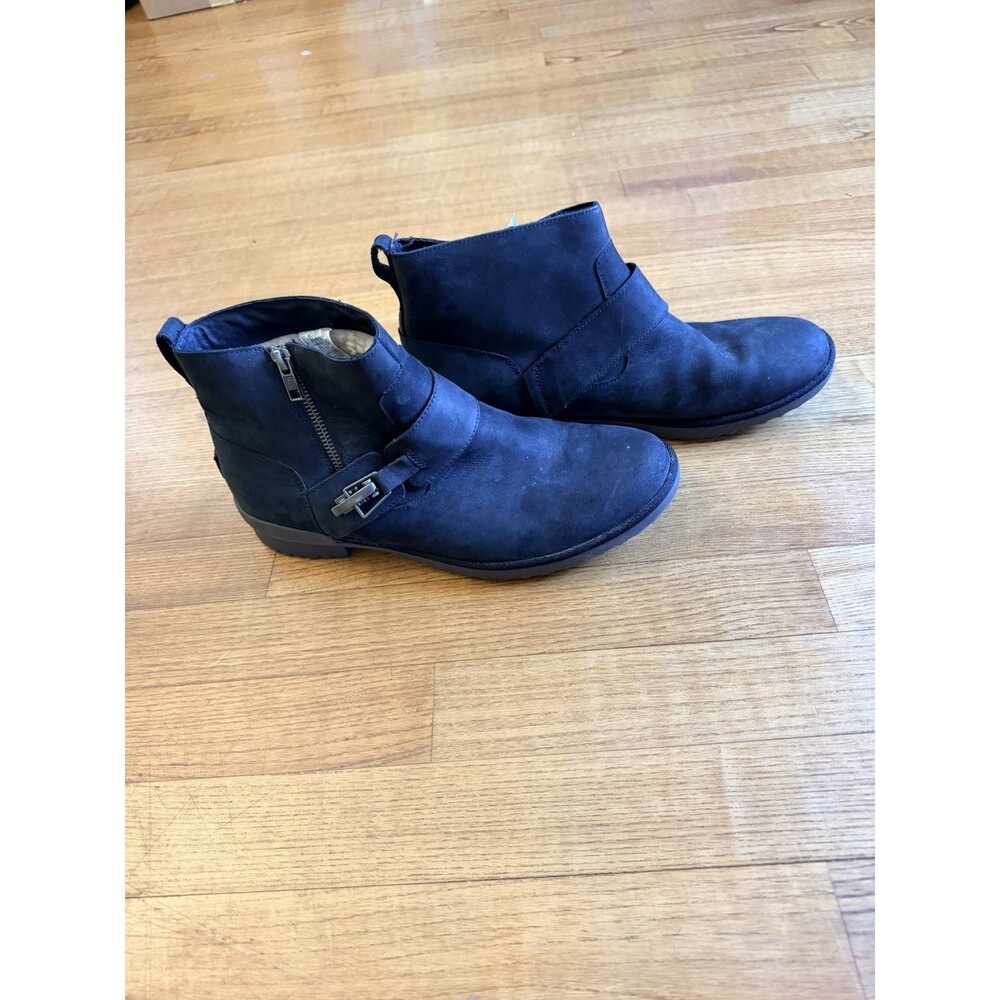 UGG Cheyne Women's 11 Waterproof Leather Ankle Boot Fur Lined Urban Utilitarian